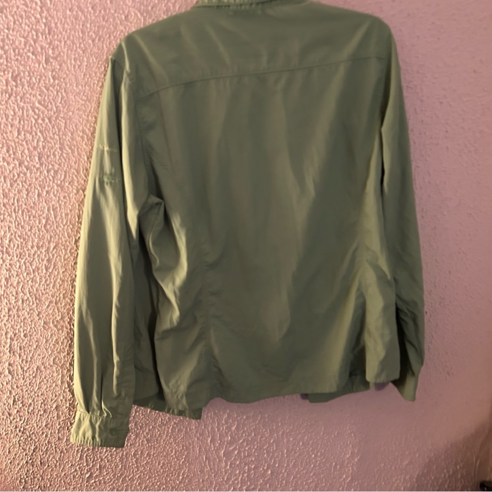 Columbia Women's Olive Green Omni Shade Protection Long Sleeve Size Xl - Picture 5 of 10